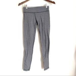 IVIVVA Youth Girls 12 Gray Geometric Full Length Leggings Pants M2
